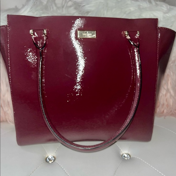 Kate Spade Bristol Drive Patent Leather Large Burgundy Tote - Picture 5 of 15